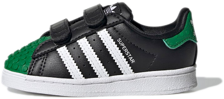 (Infant) LEGO x adidas Superstar I 'Black Green' GY3326 Buy (Infant) LEGO x adidas Superstar I 'Black Green' GY3326