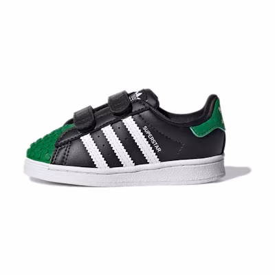 (Infant) LEGO adidas Superstar I 'Black Green'