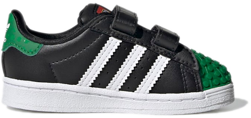 (Infant) LEGO x adidas Superstar I 'Black Green' GY3326 Order (Infant) LEGO x adidas Superstar I 'Black Green' GY3326