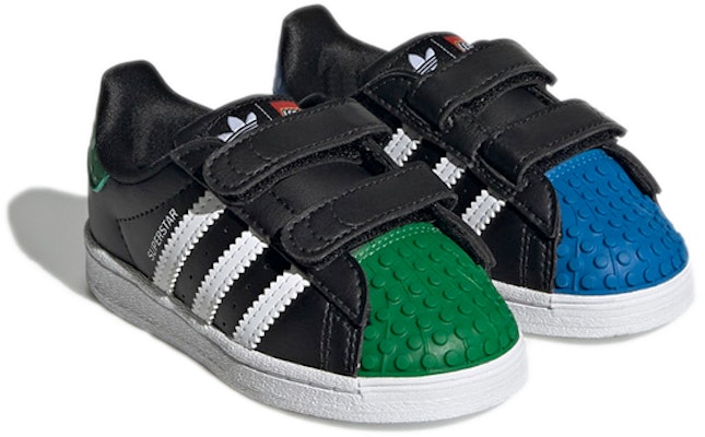 (Infant) LEGO x adidas Superstar I 'Black Green' GY3326 Shop (Infant) LEGO x adidas Superstar I 'Black Green' GY3326
