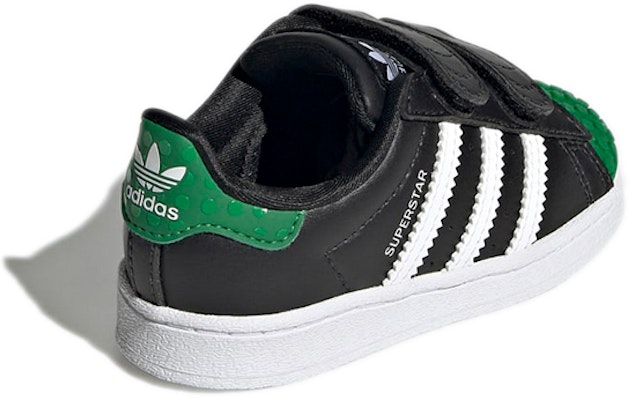 (Infant) LEGO x adidas Superstar I 'Black Green' GY3326 Purchase (Infant) LEGO x adidas Superstar I 'Black Green' GY3326