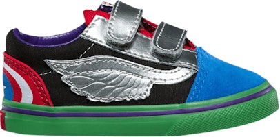 (Infant) Marvel x Vans Old Skool V 'Captain America' VN0A344KU3V (Infant) Marvel x Vans Old Skool V 'Captain America' VN0A344KU3V