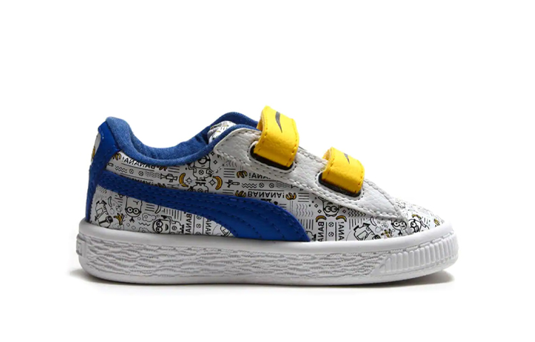 (Infant) Minions Puma Basket 5 'Banana - White' 圖 2