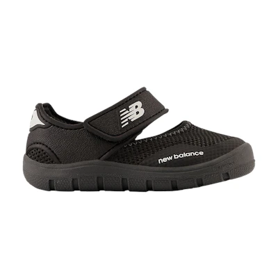 (Infant) NB 208v2 Hook & Loop Sandal Wide 'Black White'