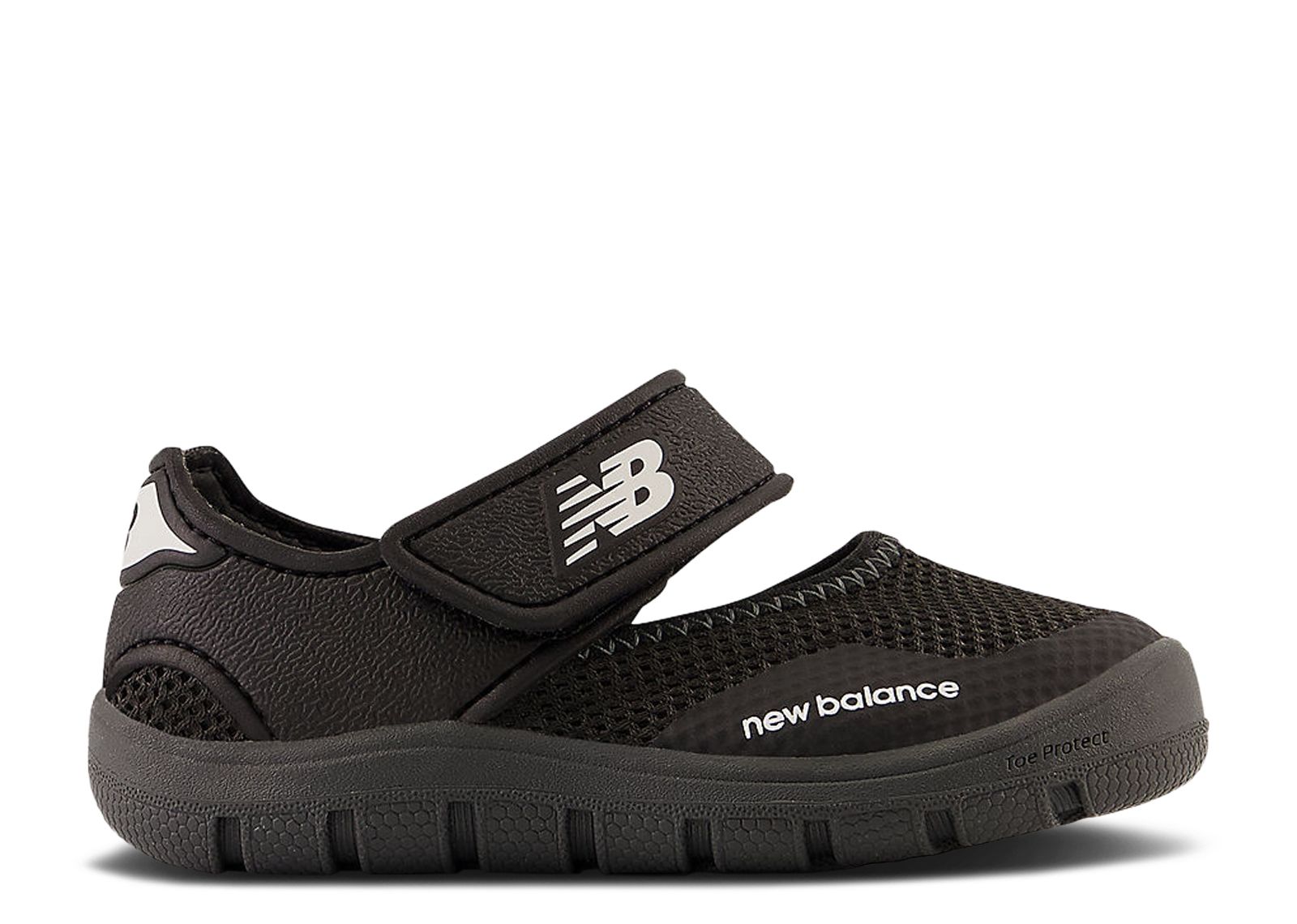 (Infant) New Balance 208v2 Hook & Loop Sandal Wide 'Black White' IO208SB2-W