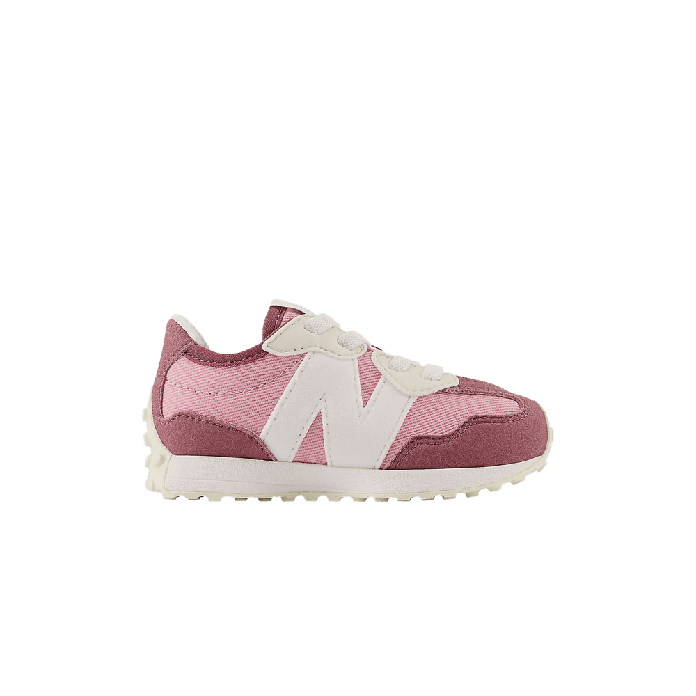 (Infant) New Balance 327 Bungee Lace Wide 'Washed Burgundy Hazy Rose' IH327DK-W
