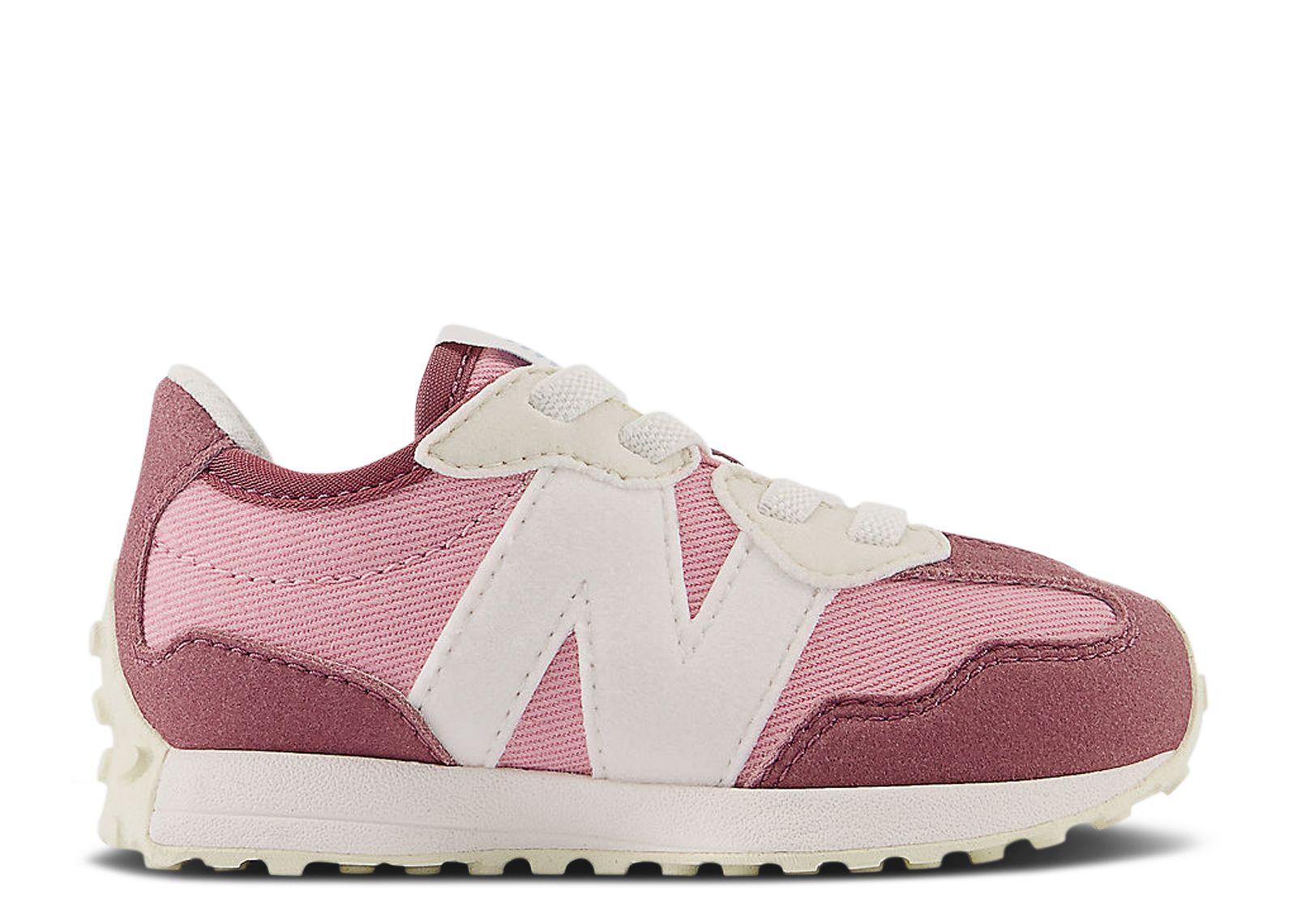 (Infant) New Balance 327 Bungee Lace Wide 'Washed Burgundy Hazy Rose' IH327DK-W