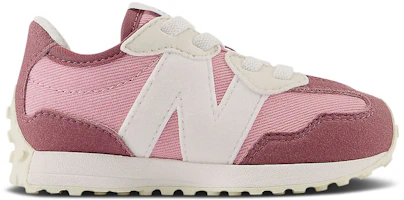 (Infant) New Balance 327 Bungee Lace Wide 'Washed Burgundy Hazy Rose' IH327DK-W (Infant) New Balance 327 Bungee Lace Wide 'Washed Burgundy Hazy Rose' IH327DK-W