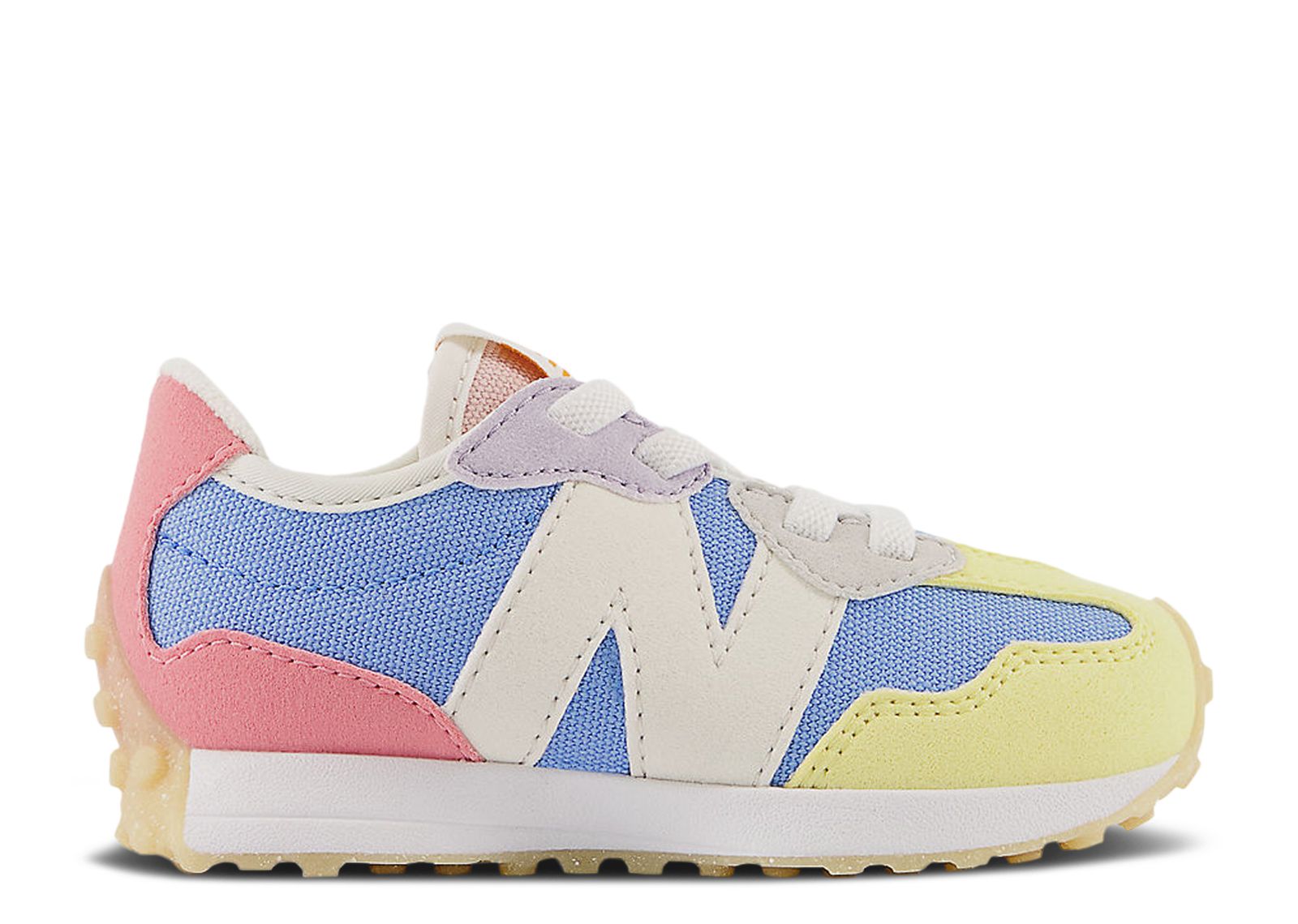 (Infant) New Balance 327 Bungee Lace Wide 'Yellow Blue Red' IH327UT-W