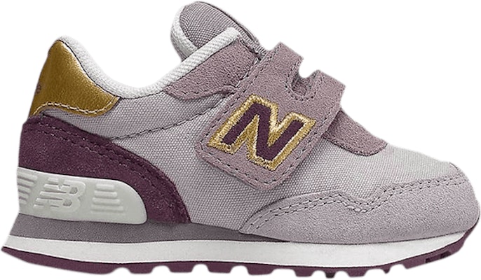 (Infant) New Balance 515v1 Hook & Loop Wide 'Purple Metallic Gold' IV515CM Buy (Infant) New Balance 515v1 Hook & Loop Wide 'Purple Metallic Gold' IV515CM