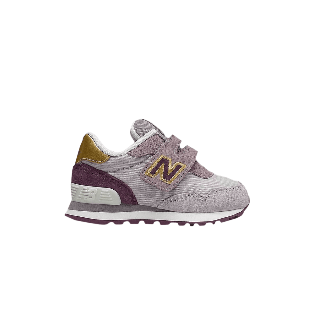 (Infant) New Balance 515v1 Hook & Loop Wide 'Purple Metallic Gold' IV515CM