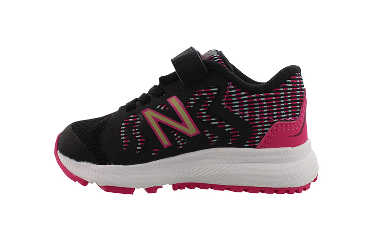 (Infant) New Balance 519 V2 'Black Purple Velcro' IT519WB2