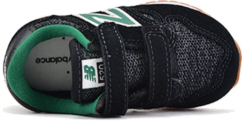 嬰幼兒 New Balance 520系列 低筒運動鞋 黑綠色 Lookbook 嬰幼兒 New Balance 520系列 低筒運動鞋 黑綠色
