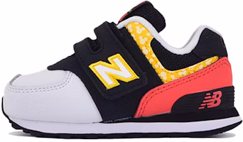 (Infant) New Balance 574 'Black Yellow Red Velcro' IV574DSC (Infant) New Balance 574 'Black Yellow Red Velcro' IV574DSC