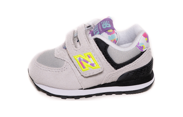 (Infant) New Balance 574 'Grey Black Velcro' IV574W01
