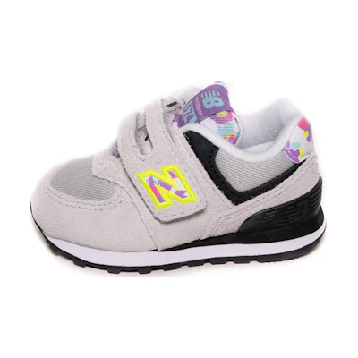 (Infant) NB 574 'Grey Black Velcro'