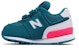 (TD) New Balance 574 'Hook and Loop Biru Jelas' KV574CJI