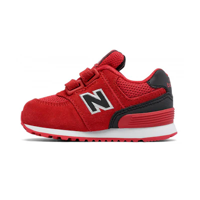 (Infant) NB 574 'Hook and Loop Visibility Red'