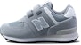 (TD) New Balance 574 'Kelabu Cerah Velcro' YV574EV