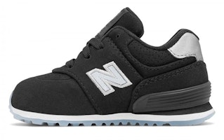 (Infant) New Balance 574 'Luxe Rep Black White' KL574YKI (Infant) New Balance 574 'Luxe Rep Black White' KL574YKI