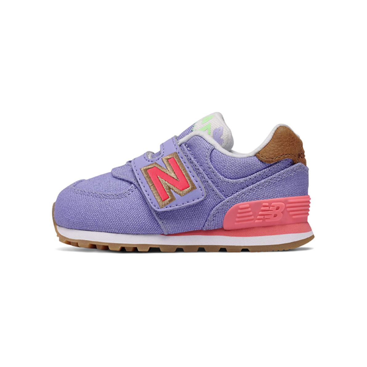 Buy 嬰兒 New Balance 574系列 魔鬼氈 低筒休閒跑鞋 紫色
