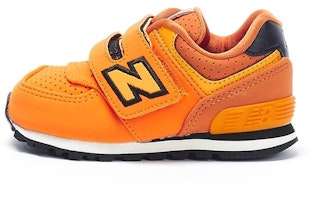(Infant) New Balance 574 'Yellow Orange Velcro' KV574YOI (Infant) New Balance 574 'Yellow Orange Velcro' KV574YOI
