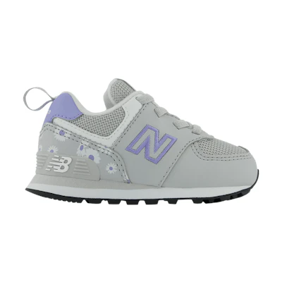 (Infant) NB 574 Bungee Wide 'Summer Fog Violet Florals'