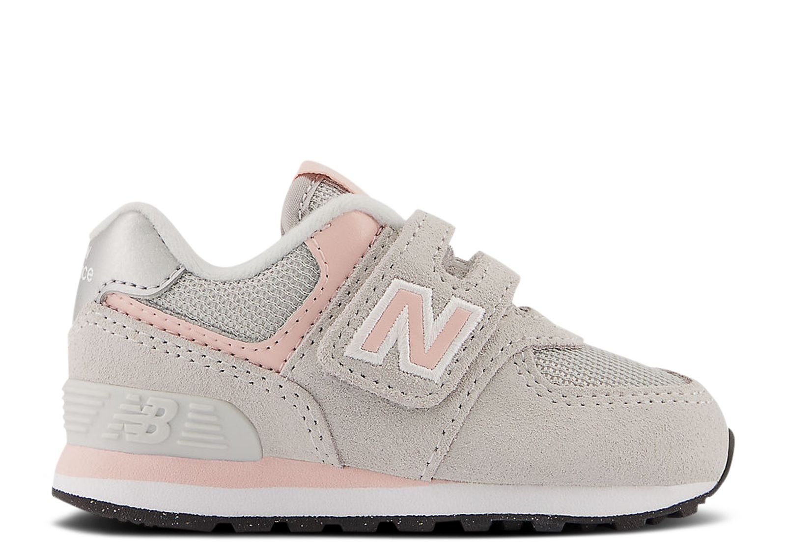 (Infant) New Balance 574 Hook & Loop Wide 'Rain Cloud Pink Haze' IV574EVK-W