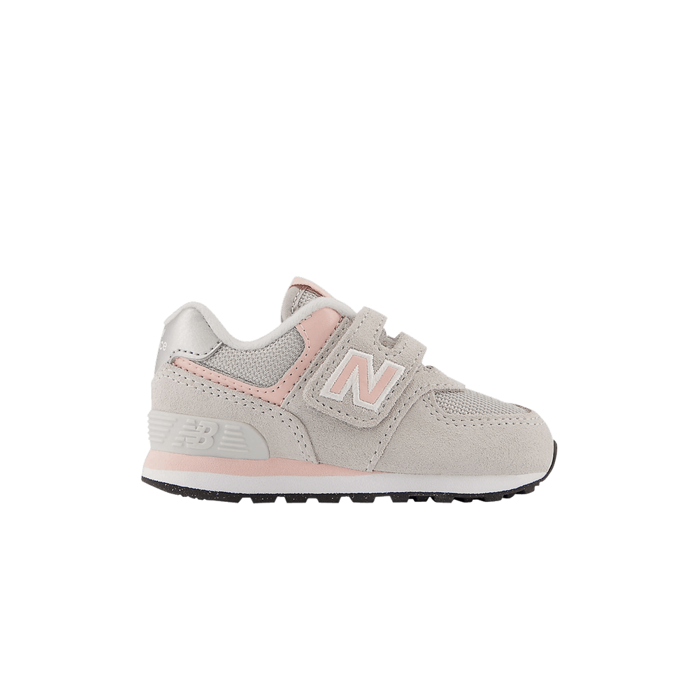 (Infant) New Balance 574 Hook & Loop Wide 'Rain Cloud Pink Haze' IV574EVK-W