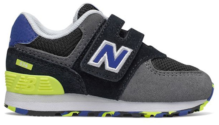 (Infant) New Balance 574 Hook and Loop 'Grey Black' IV574UJC Order (Infant) New Balance 574 Hook and Loop 'Grey Black' IV574UJC