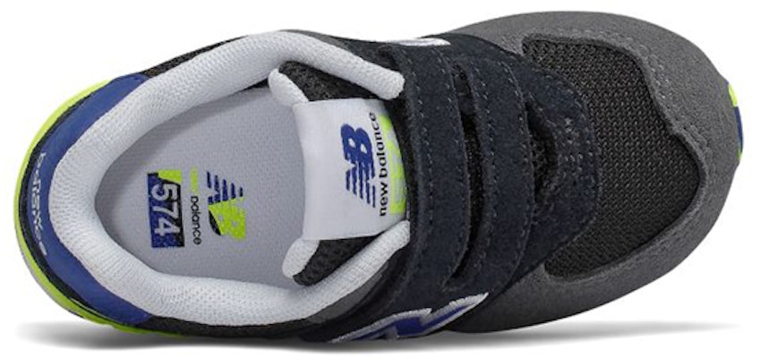 (Infant) New Balance 574 Hook and Loop 'Grey Black' IV574UJC Lookbook (Infant) New Balance 574 Hook and Loop 'Grey Black' IV574UJC