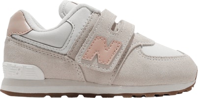 (Infant) New Balance 574 Hook and Loop Wide 'Moonbeam Pink Sand' IV574RP1-W (Infant) New Balance 574 Hook and Loop Wide 'Moonbeam Pink Sand' IV574RP1-W