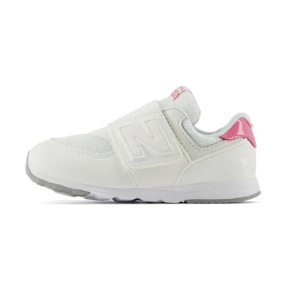 (Infant) NB 574 New-B Hook & Loop 'Sea Salt Real Pink'