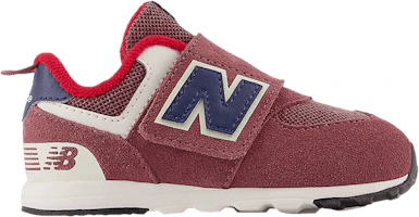 (Infant) New Balance 574 New-B Hook & Loop 'Washed Burgundy Navy' NW574NX1 (Infant) New Balance 574 New-B Hook & Loop 'Washed Burgundy Navy' NW574NX1