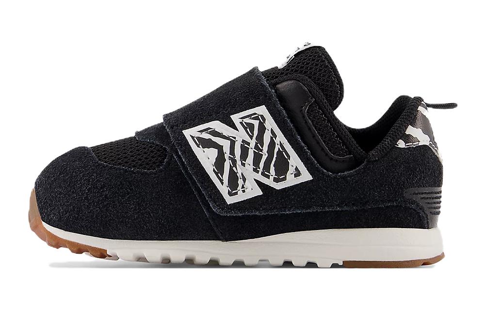 (Infant) New Balance 574 New-B Hook & Loop 'Zebra' NW574AZ1