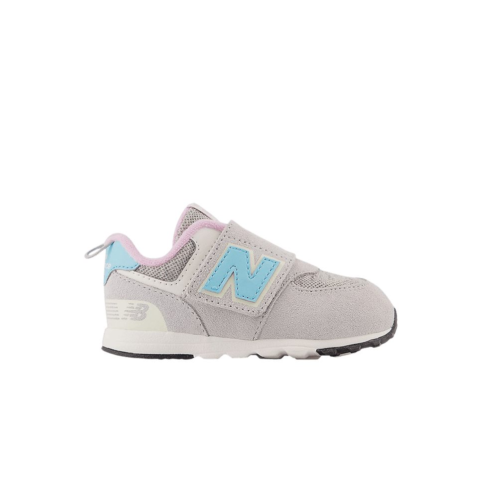Buy (TD) New Balance 574 New-B Hook & Loop Wide 'Gris Brighton Aqua de Verano' NW574NB1-W