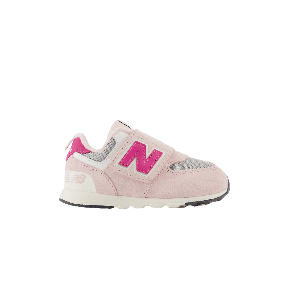 (Infant) New Balance 574 New-B Hook & Loop Wide 'Crystal Pink' NW574KGG-W