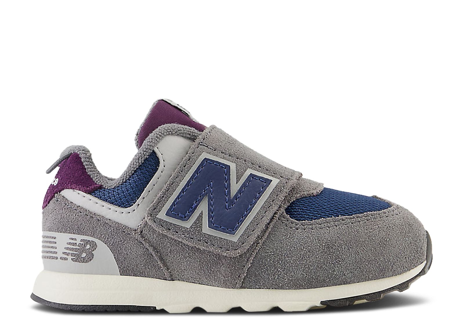 (Infant) New Balance 574 New-B Hook & Loop Wide 'Castlerock Navy' NW574KGN-W