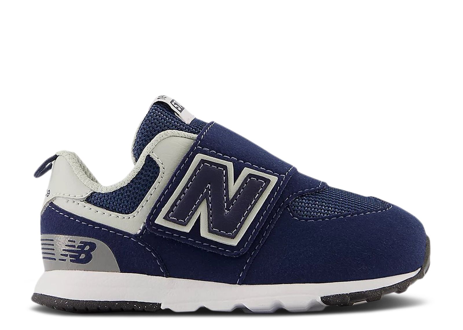 (Infant) New Balance 574 New-B Hook & Loop Wide 'Navy White' NW574NV-W