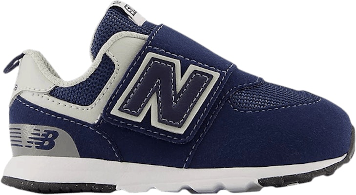 (Infant) New Balance 574 New-B Hook & Loop Wide 'Navy White' NW574NV-W Buy (Infant) New Balance 574 New-B Hook & Loop Wide 'Navy White' NW574NV-W