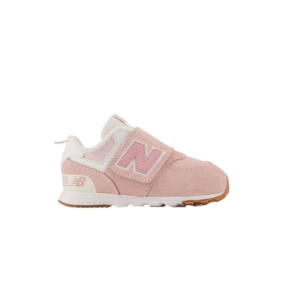 (Infant) New Balance 574 New-B Hook & Loop Wide 'NB Athletics - Crystal Pink' NW574CH1-W