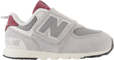 (Infant) New Balance 574 New-B Hook & Loop Wide 'Raincloud Burgundy' NW574KBR-W (Infant) New Balance 574 New-B Hook & Loop Wide 'Raincloud Burgundy' NW574KBR-W