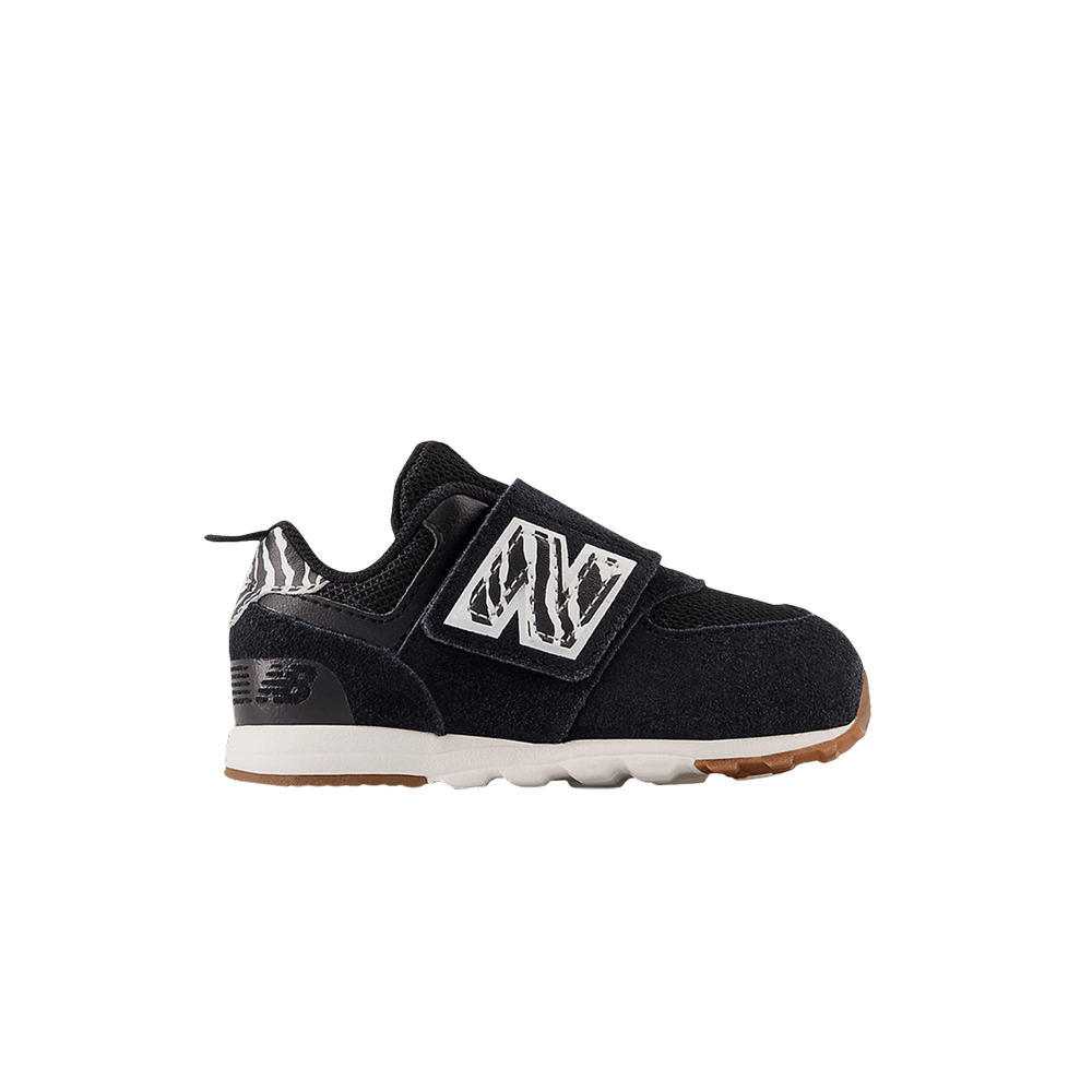 (Infant) New Balance 574 New-B Hook & Loop X-Wide 'Zebra' NW574AZ1-XW