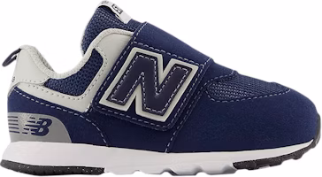 (Infant) New Balance 574 New-B Hook & Loop X-Wide 'Navy White' NW574NV-XW (Infant) New Balance 574 New-B Hook & Loop X-Wide 'Navy White' NW574NV-XW
