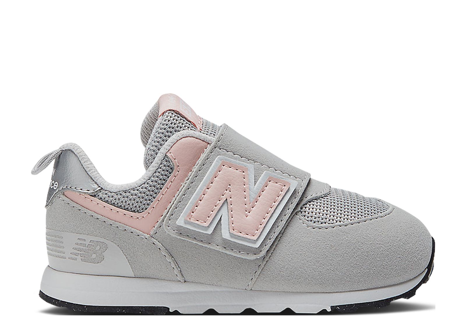 (Infant) New Balance 574 New-B Hook & Loop X-Wide 'Rain Cloud Pink Haze' NW574PK-XW