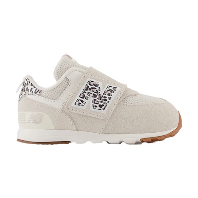 (Infant) NB 574 New-B Hook & Loop X-Wide 'Leopard'