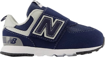 (Infant) New Balance 574 New-B Hook & Loop X-Wide 'Navy White' NW574NV-XW (Infant) New Balance 574 New-B Hook & Loop X-Wide 'Navy White' NW574NV-XW