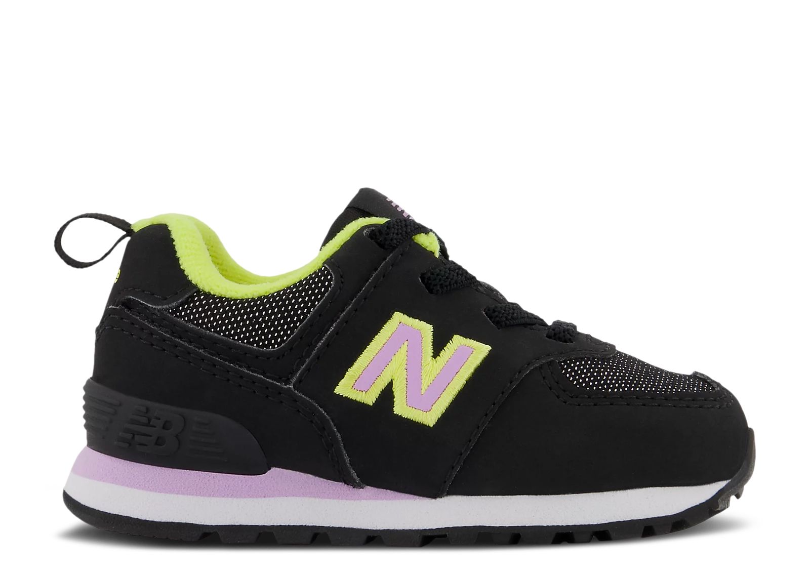 Buy (TD) New Balance 574 Ancho 'Metálico de Moda - Negro Violeta Oscuro Brillante' ID574FX2-W