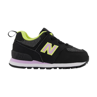 (Infant) NB 574 Wide 'Fashion Metallic - Black Dark Violet Glow'