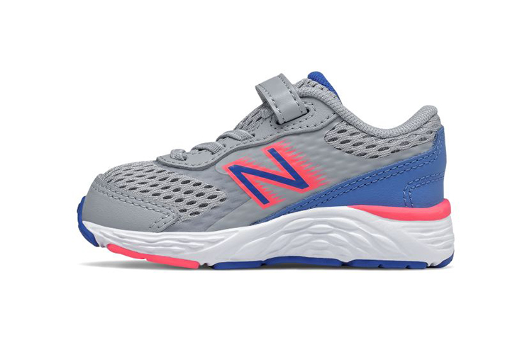 Buy 嬰兒 New Balance 680系列 v6 魔術貼 透氣防耐磨滑 低筒運動跑步鞋 灰藍色